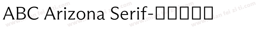 ABC Arizona Serif字体转换